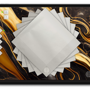 NapSpark - Classic Porcelain on Obsidian Luxe Backdrop