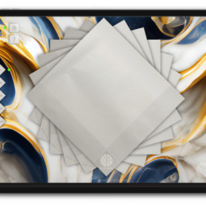 NapSpark - Classic Porcelain on Azure Bloom Backdrop