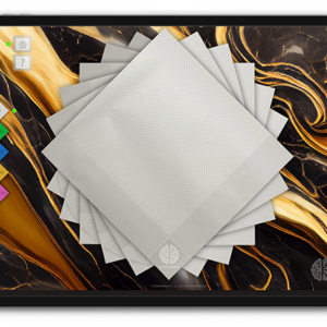 NapSpark - All 5 Napkin Colors on Obsidian Luxe Backdrop